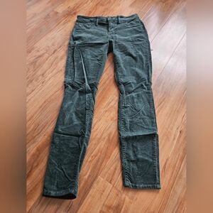 Green Bebe Velour Pants